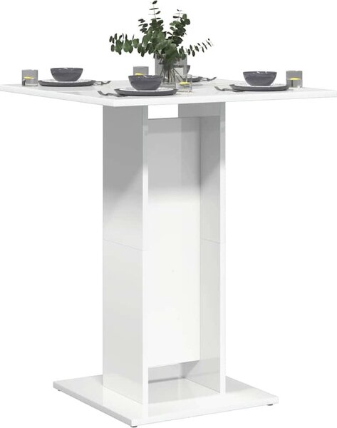 VidaXL Bistro stolek 60 x 60 x 75 cm dřevotříska [802102] Barva: Bílá