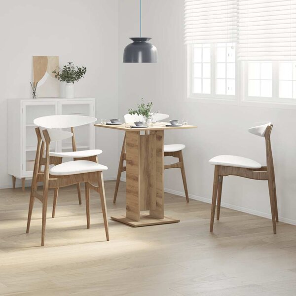 VidaXL Bistro stolek 60 x 60 x 75 cm dřevotříska [802102] Barva: Bílá