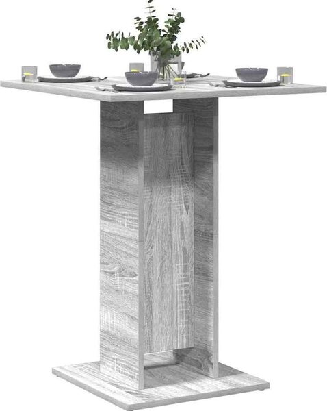 VidaXL Bistro stolek 60 x 60 x 75 cm dřevotříska [802102] Barva: Bílá