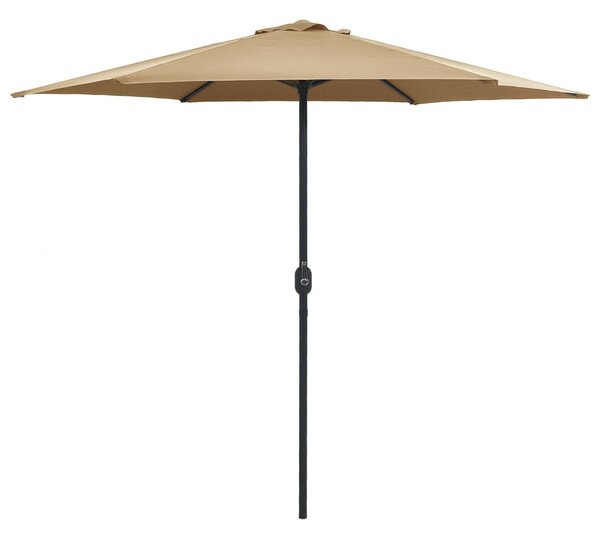Zahradní slunečník s hliníkovou tyčí 270 x 246 cm taupe