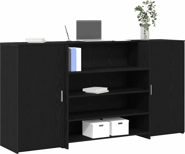 VidaXL Recepční stůl kompozitní dřevo [3324179] Barva: Betonová šedá, Velikost: 180 x 50 x 103.5 cm