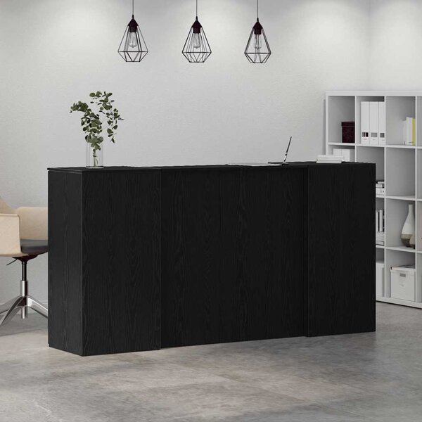 VidaXL Recepční stůl kompozitní dřevo [3324215] Barva: Bílá, Velikost: 180 x 50 x 103.5 cm