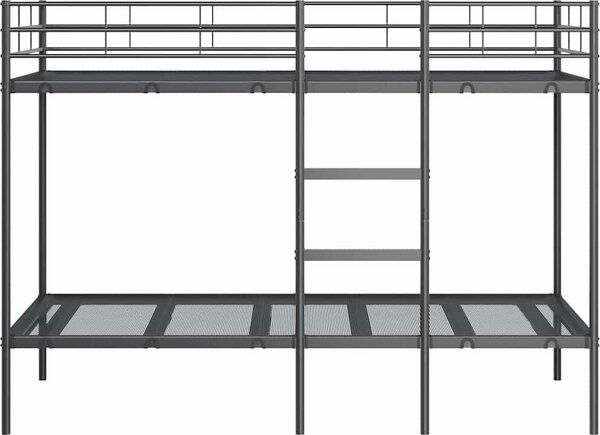 VidaXL Patrová postel bez matrace ocel [42000323] Barva: Bílá, Velikost: 80 x 200 cm (rám 207 x 79,5 x 150 cm)