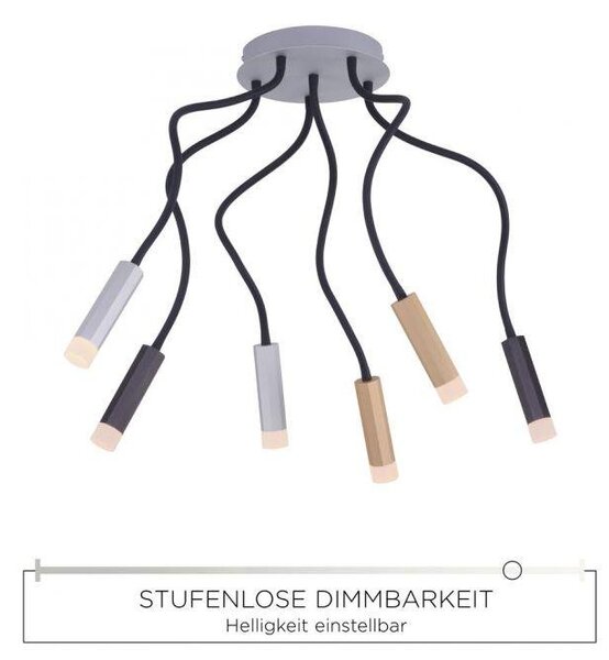 Paul Neuhaus Stropní LED svítidlo PURE-GEMIN, 31W, d. 137,5 cm, 3000K stmívatelné