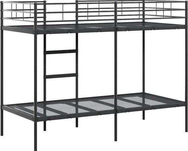 VidaXL Patrová postel bez matrace ocel [42000323] Barva: Bílá, Velikost: 80 x 200 cm (rám 207 x 79,5 x 150 cm)