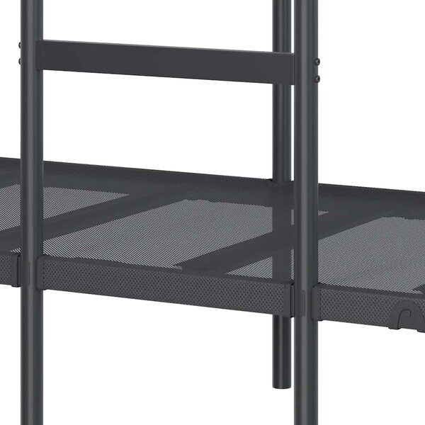 VidaXL Patrová postel bez matrace ocel [42000323] Barva: Bílá, Velikost: 80 x 200 cm (rám 207 x 79,5 x 150 cm)