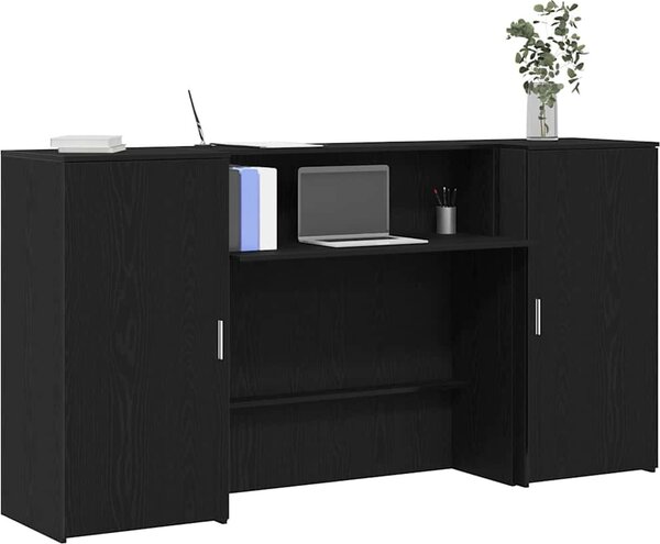 VidaXL Recepční stůl kompozitní dřevo [3324215] Barva: Bílá, Velikost: 180 x 50 x 103.5 cm