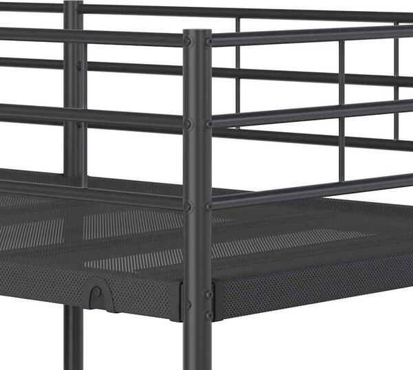 VidaXL Patrová postel bez matrace ocel [42000323] Barva: Bílá, Velikost: 80 x 200 cm (rám 207 x 79,5 x 150 cm)