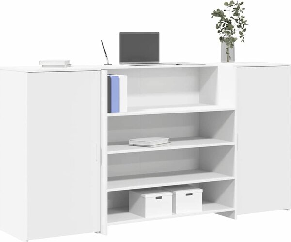 VidaXL Recepční stůl kompozitní dřevo [3324179] Barva: Betonová šedá, Velikost: 180 x 50 x 103.5 cm