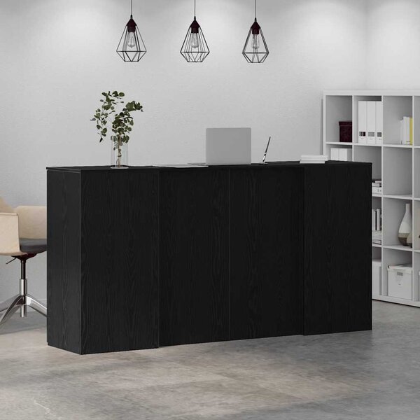 VidaXL Recepční stůl kompozitní dřevo [3324179] Barva: Betonová šedá, Velikost: 180 x 50 x 103.5 cm