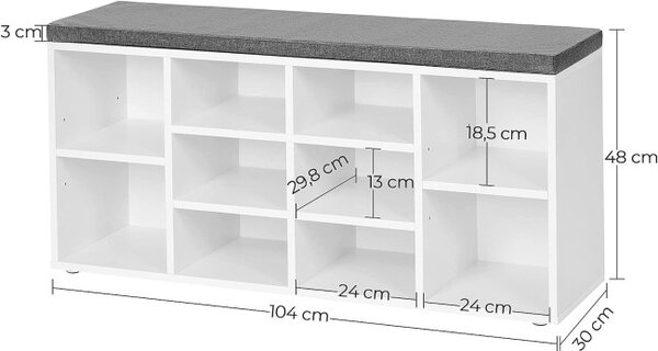 Botník se sezením LHS010W01