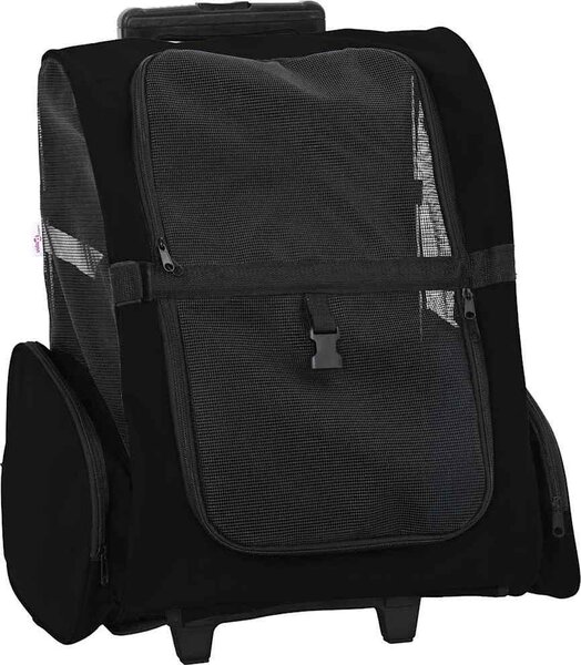 VidaXL Vozík pro domácí mazlíčky 3 v 1, design, barva, 48 x 32 x (57-106) cm, oxfordská látka [42007371] Barva: Šedá