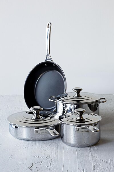 Le Creuset 96600220000000 Pánev 3-ply Plus plytká s nepřilnavým povrchem 20 cm