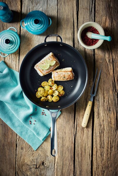 Le Creuset 96600220000000 Pánev 3-ply Plus plytká s nepřilnavým povrchem 20 cm