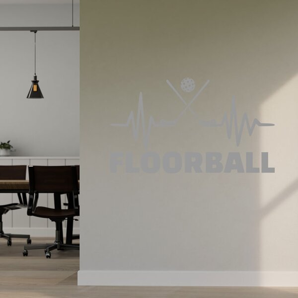 Živá Zeď Samolepka Floorball Barva: černá