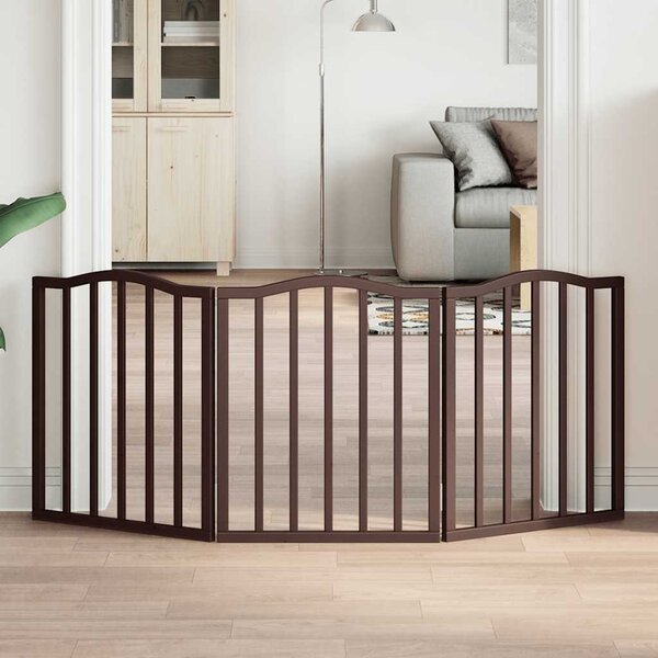 VidaXL Zábrana pro psy skládací 3 panely 150 cm topol [352220] Barva: Přírodní, Velikost: 50 x 60 x 2 cm
