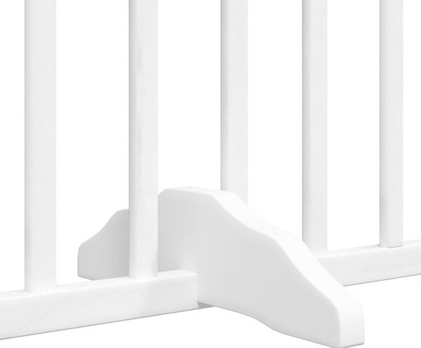 VidaXL Zábrana pro psy s dvířky skládací 4 panely 320 cm [352217] Barva: Přírodní, Velikost: 80 x 90 x 2 cm