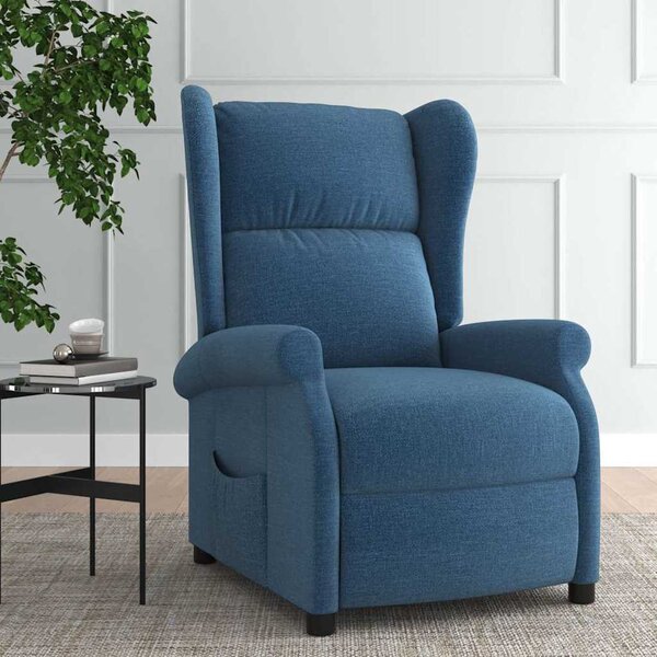 VidaXL Polohovací křeslo ušák textil [340958] Barva: vínová červená