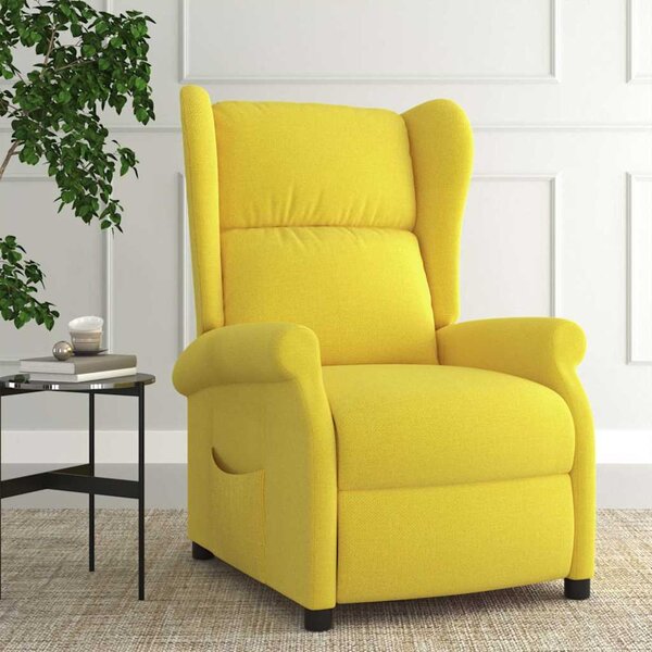 VidaXL Polohovací křeslo ušák textil [340958] Barva: vínová červená