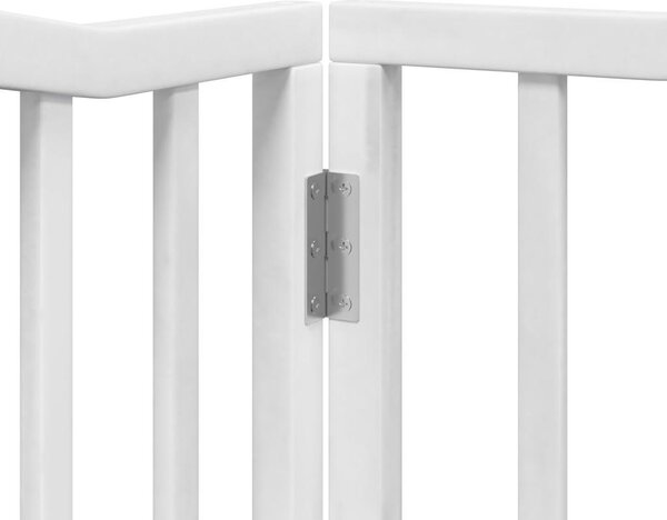 VidaXL Zábrana pro psy s dvířky skládací 4 panely 320 cm [352217] Barva: Přírodní, Velikost: 80 x 90 x 2 cm