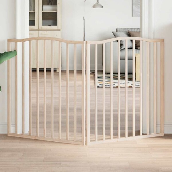 VidaXL Zábrana pro psy skládací 2 panely 160 cm topol [352224] Barva: Bílá, Velikost: 80 x 60 x 2 cm