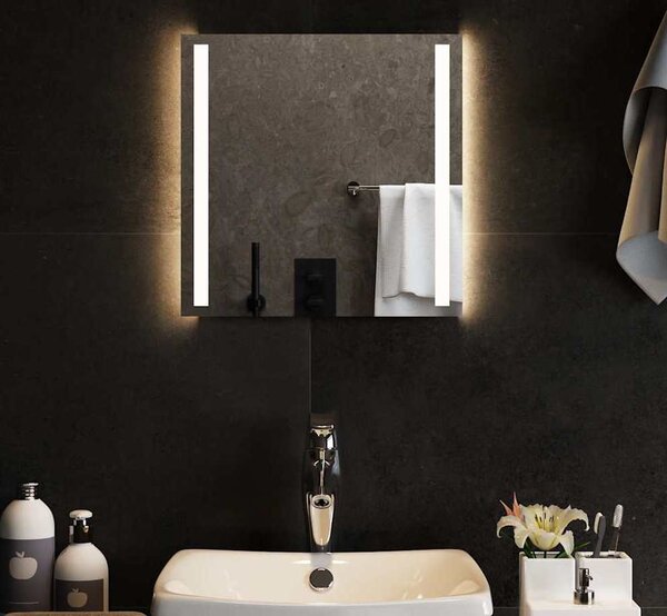 VidaXL Koupelnové zrcadlo s LED osvětlením, materiál sklo [151739] Velikost: 60 x 60 cm
