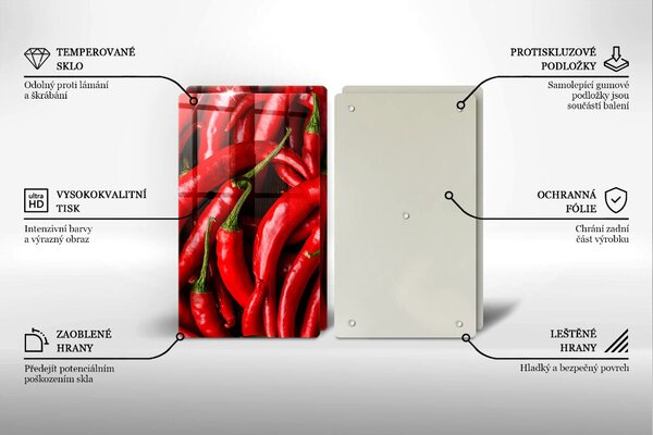 Deska za sporák Pálivé chilli papričky