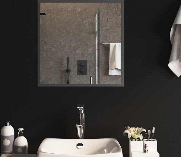 VidaXL Koupelnové zrcadlo s LED osvětlením, materiál sklo [151758] Velikost: 60 x 60 cm