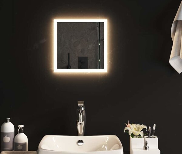 VidaXL Koupelnové zrcadlo s LED osvětlením, materiál sklo [151758] Velikost: 60 x 60 cm