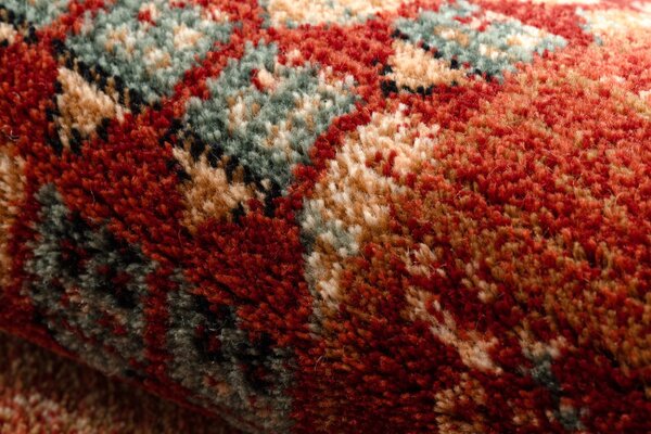Koberec KASHQAI 4327 300 Patchwork bordó