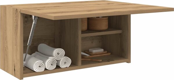 VidaXL Koupelnová nástěnná skříňka kompozit [860066] Barva: dub artisan, Velikost: 80 x 25 x 40 cm