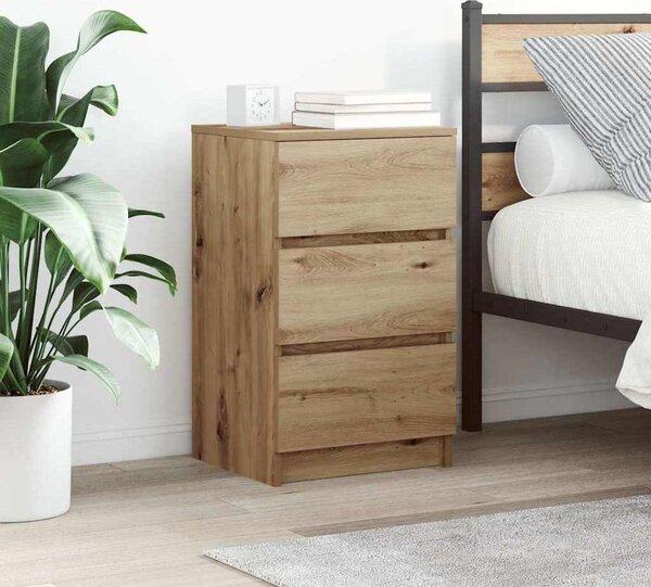 VidaXL Noční skříňky se 3 zásuvkami 2 ks 39x35x65 cm [861342] Barva: Bílá