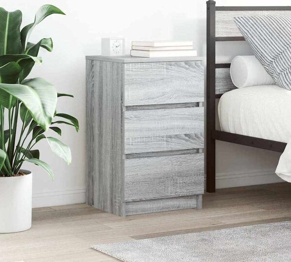 VidaXL Noční skříňky se 3 zásuvkami 2 ks 39x35x65 cm [861342] Barva: Bílá