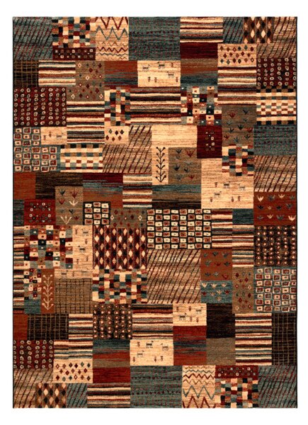 Koberec KASHQAI 4353 990 Patchwork terakota / béžový