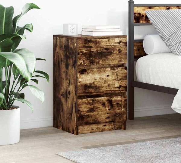 VidaXL Noční skříňky se 3 zásuvkami 2 ks 39x35x65 cm [861342] Barva: Bílá