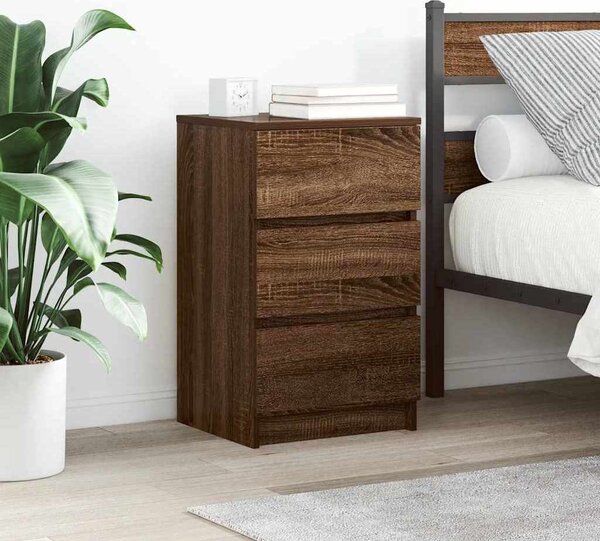 VidaXL Noční skříňky se 3 zásuvkami 2 ks 39x35x65 cm [861342] Barva: Bílá