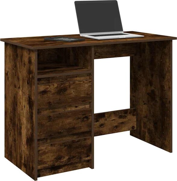 VidaXL Psací stůl 102 x 50 x 75 cm kompozitní dřevo [860470] Barva: Bílá