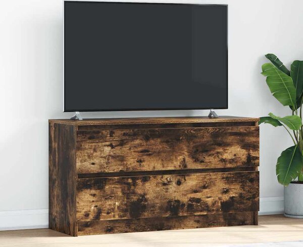 VidaXL TV skříňka 100x35x54 cm kompozitní dřevo, 100 cm [861808] Barva: Bílá