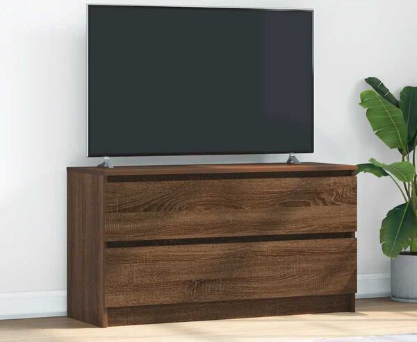 VidaXL TV skříňka 100x35x54 cm kompozitní dřevo, 100 cm [861808] Barva: Bílá