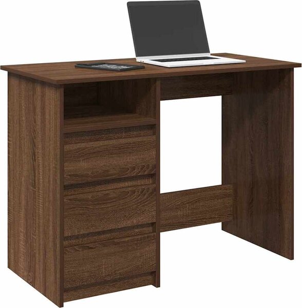 VidaXL Psací stůl 102 x 50 x 75 cm kompozitní dřevo [860470] Barva: Bílá