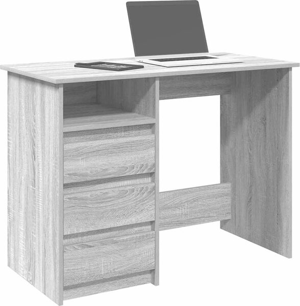 VidaXL Psací stůl 102 x 50 x 75 cm kompozitní dřevo [860470] Barva: Bílá