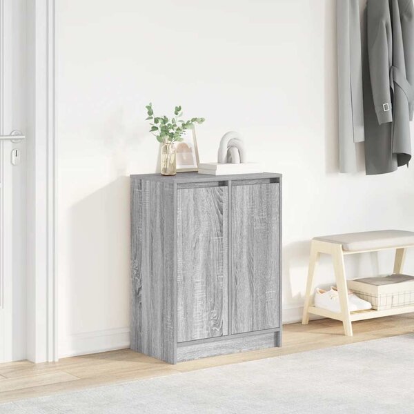 VidaXL Botník 57x34x76 cm kompozitní dřevo [861868] Barva: kouřový dub