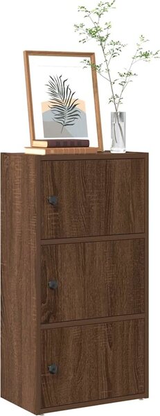 VidaXL Knihovna 40x24x77 cm kompozitní dřevo [860369] Barva: Staré dřevo