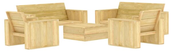 5dílná zahradní sedací souprava impregnované borové dřevo