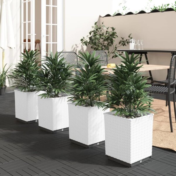 VidaXL Truhlíky 4 ks 30 x 30 x 37 cm polypropylen [364185] Barva: Hnědá