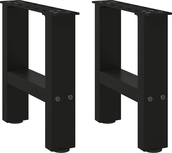 VidaXL Nohy konzolového stolku 2 ks ocelové [4013252] Barva: Bílá, Velikost: 38 x (72-73) cm