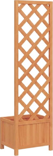 VidaXL Květináč s mřížkou masivní jedlové dřevo [41297] Barva: Šedá, Velikost: 90 x 35 x 180 cm