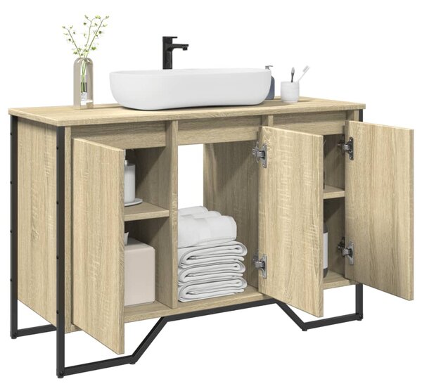 Koupelnová skříňka pod umyvadlo dub sonoma 91x35x60 cm kompozit