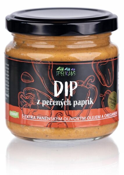 Dip z pečených červených paprik jemný 150 g