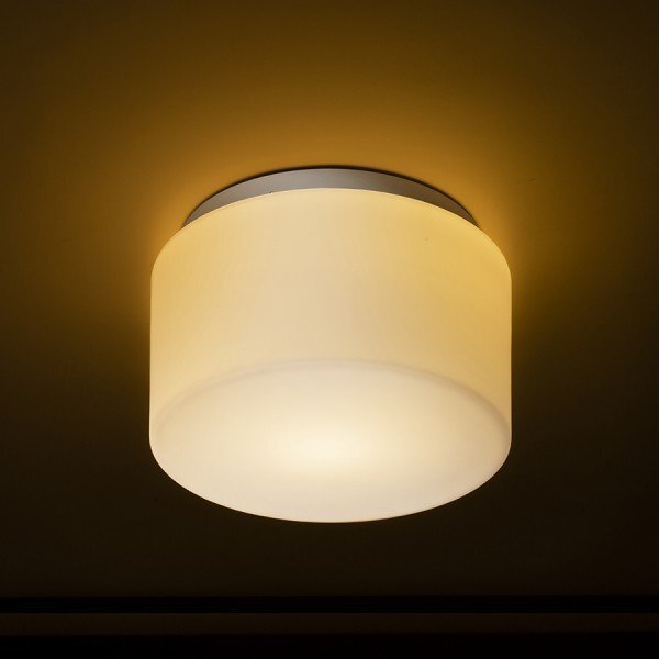 ARANA R 27 stropní opálové sklo/chrom 230V E27 20W IP44 - RED - DESIGN RENDL
